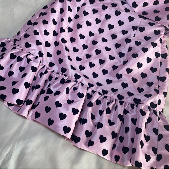 NEW! LoveShackFancy- Tilson Dress in Rosebud Pink Mini Heart Size 6 - Picture 4 of 9